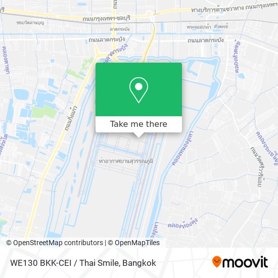 WE130 BKK-CEI / Thai Smile map