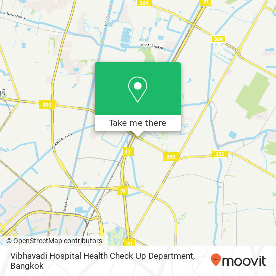 Vibhavadi Hospital Health Check Up Department map