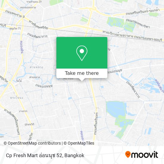 Cp Fresh Mart อ่อนนุช 52 map