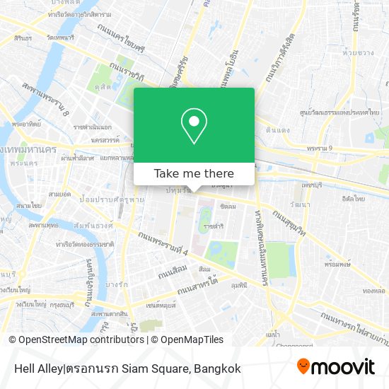 Hell Alley|ตรอกนรก Siam Square map