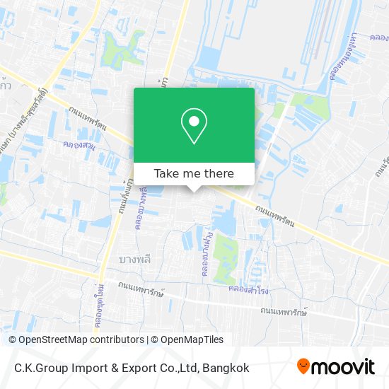 C.K.Group Import & Export Co.,Ltd map