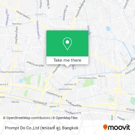 Prompt Do Co.,Ltd (พรอมท์ ดู) map