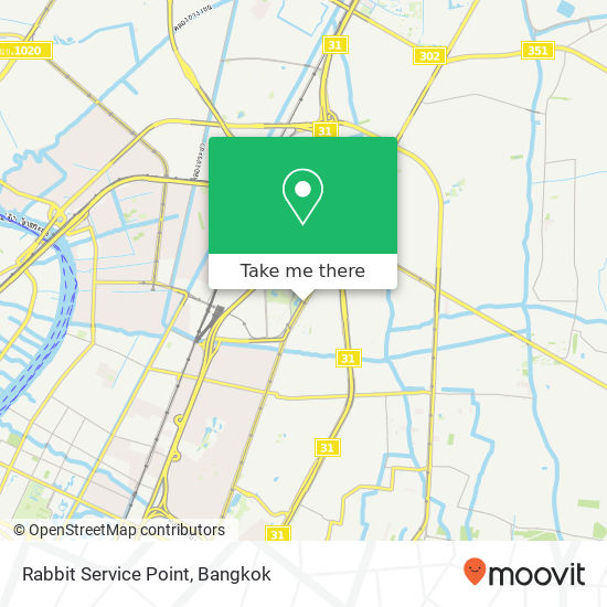 Rabbit Service Point map