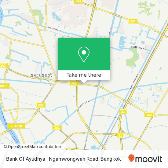 Bank Of Ayudhya | Ngamwongwan Road map