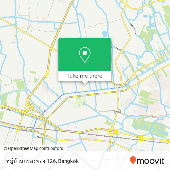 หมู่บ้านกรองทอง 126 map