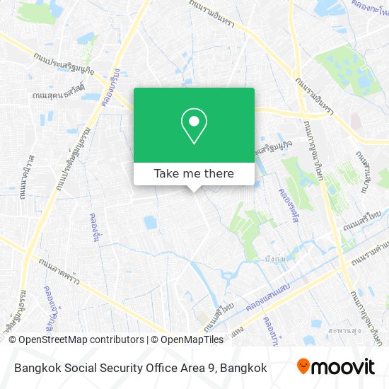 Bangkok Social Security Office Area 9 map