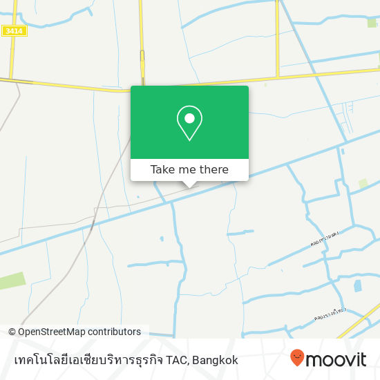 เทคโนโลยีเอเซียบริหารธุรกิจ TAC map