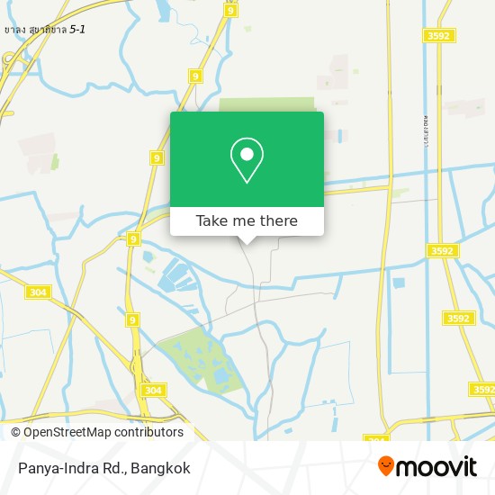 Panya-Indra Rd. map