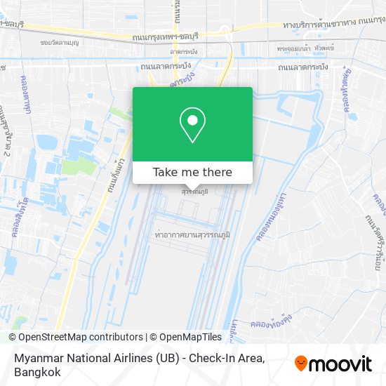 Myanmar National Airlines (UB) - Check-In Area map