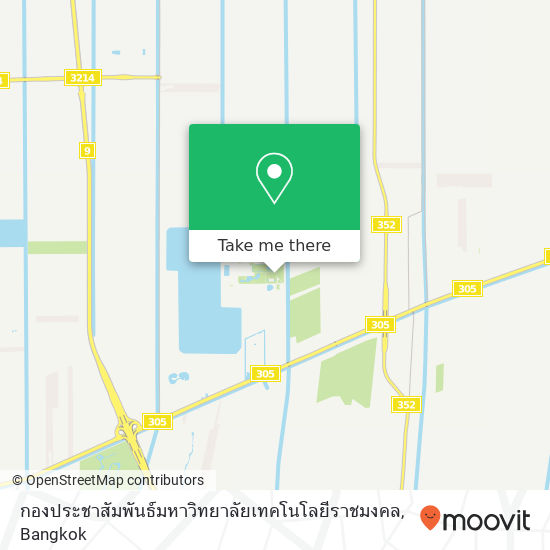 กองประชาสัมพันธ์มหาวิทยาลัยเทคโนโลยีราชมงคล map