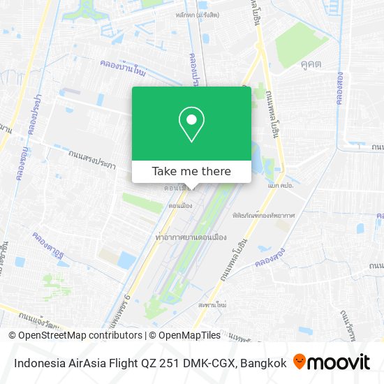 Indonesia AirAsia Flight QZ 251 DMK-CGX map