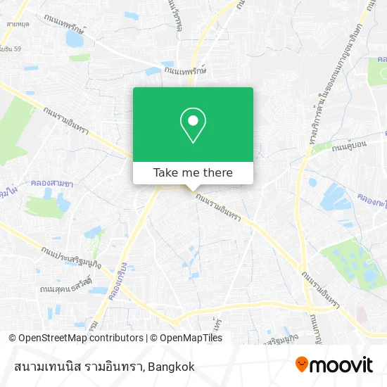 สนามเทนนิส รามอินทรา map