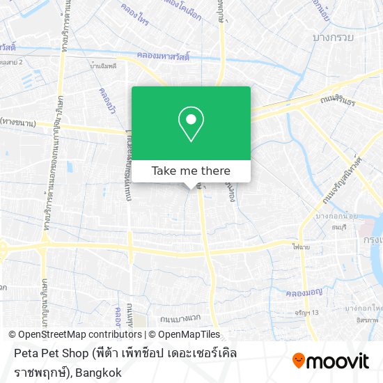 Peta Pet Shop (พีต้า เพ็ทช็อป เดอะเซอร์เคิล ราชพฤกษ์) map