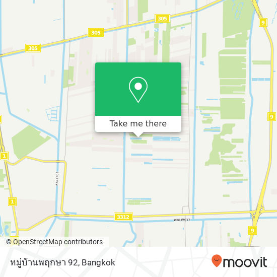 หมู่บ้านพฤกษา 92 map