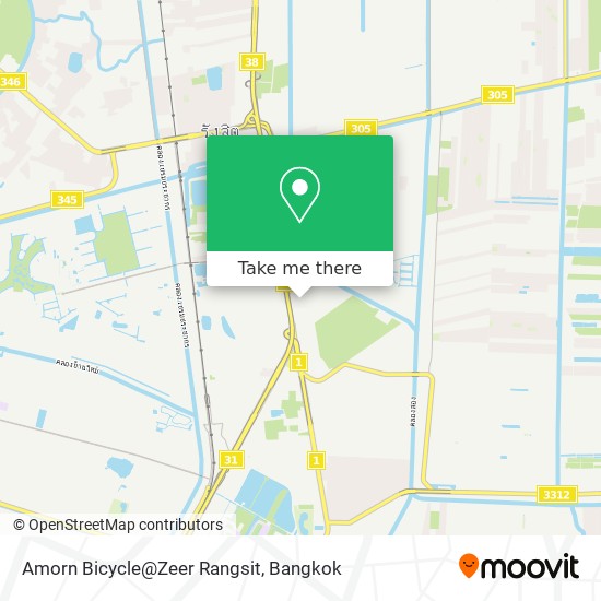 Amorn Bicycle@Zeer Rangsit map