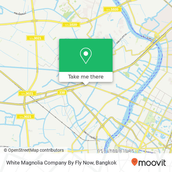White Magnolia Company By Fly Now map