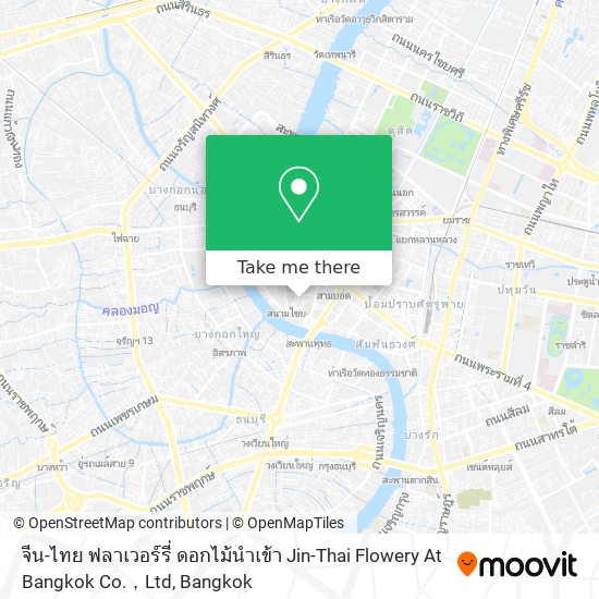 จีน-ไทย ฟลาเวอร์รี่ ดอกไม้นำเข้า Jin-Thai Flowery At Bangkok Co.，Ltd map