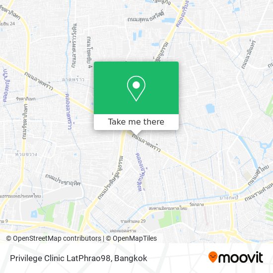 Privilege Clinic LatPhrao98 map