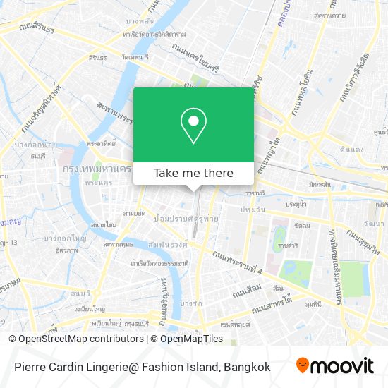 Pierre Cardin Lingerie@ Fashion Island map