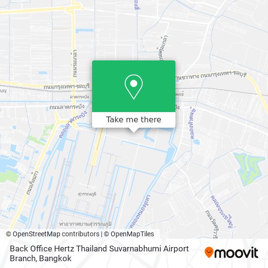 Back Office Hertz Thailand Suvarnabhumi Airport Branch map