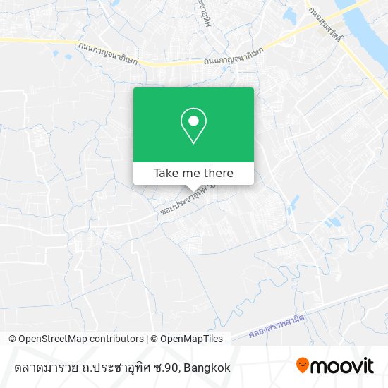 ตลาดมารวย ถ.ประชาอุทิศ ซ.90 map