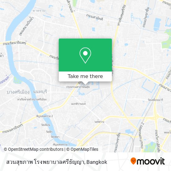 สวนสุขภาพ โรงพยาบาลศรีธัญญา map