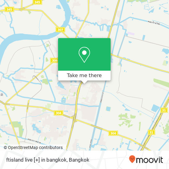 ftisland live [+] in bangkok map