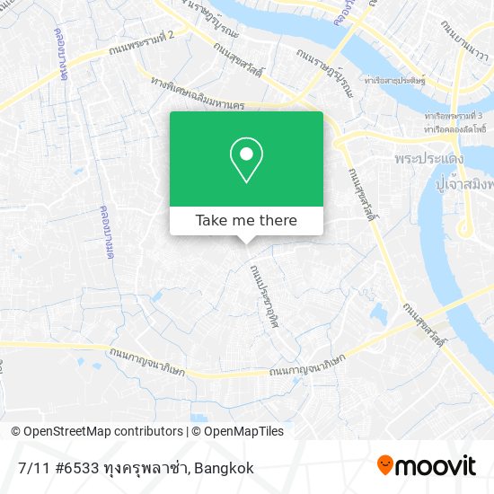 7/11 #6533 ทุงครุพลาซ่า map