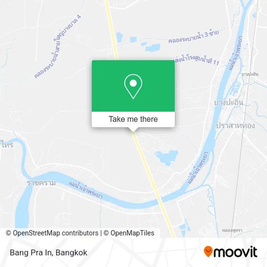 Bang Pra In map