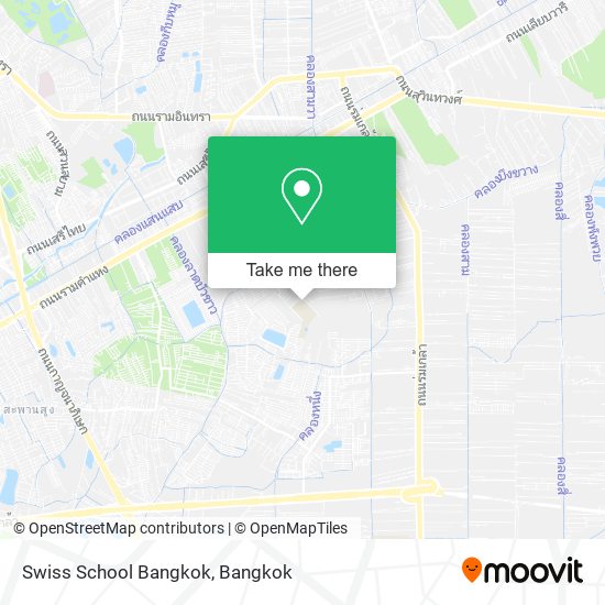 Swiss School Bangkok map