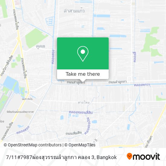 7 / 11#7987ผ่องสุวรรณลำลูกกา คลอง 3 map