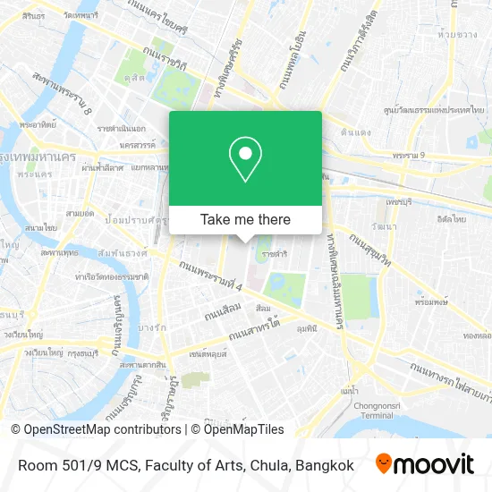 Room 501 / 9 MCS, Faculty of Arts, Chula map
