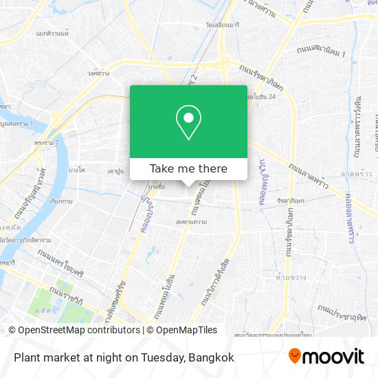 Plant market at night on Tuesday map