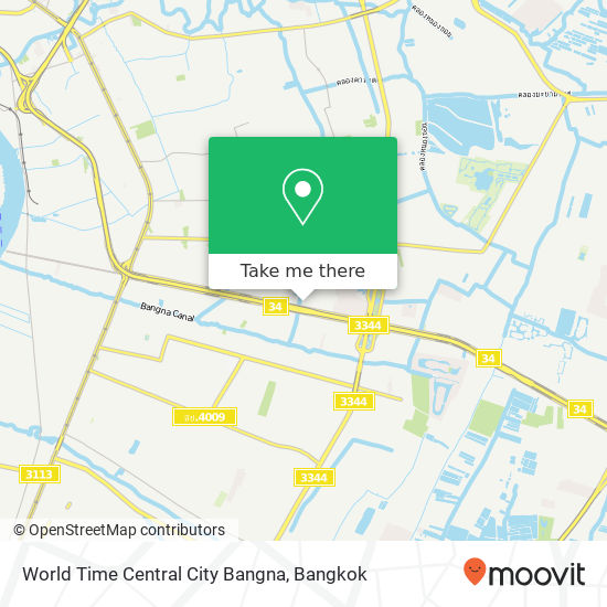 World Time Central City Bangna map