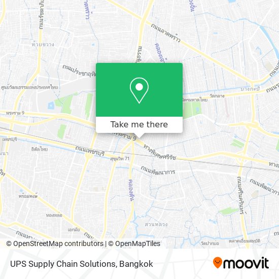 UPS Supply Chain Solutions map