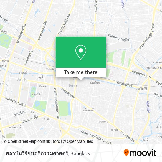 สถาบันวิจัยพฤติกรรมศาสตร์ map