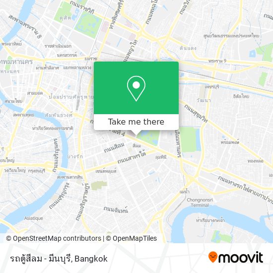 รถตู้สีลม - มีนบุรี map
