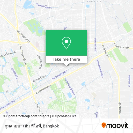 ชุมสายบางชัน ทีโอที map