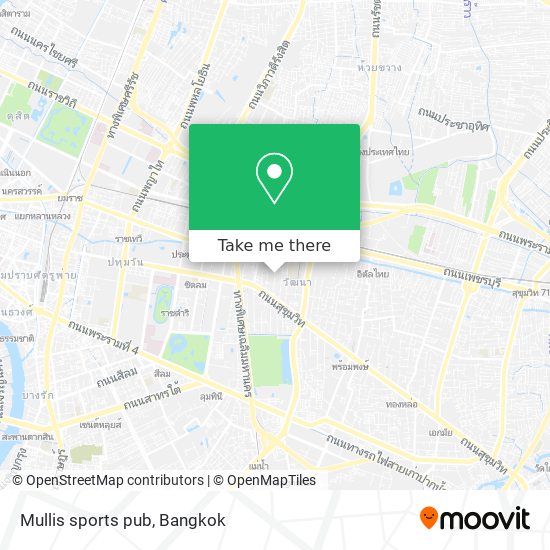 Mullis sports pub map