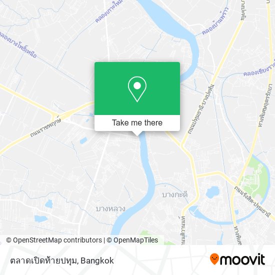 ตลาดเปิดท้ายปทุม map