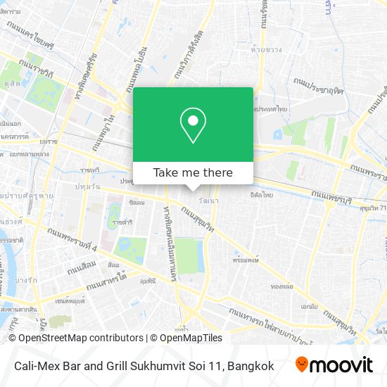 Cali-Mex Bar and Grill Sukhumvit Soi 11 map