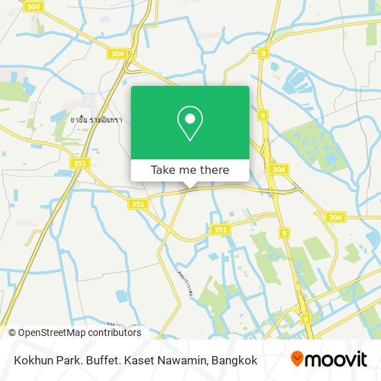 Kokhun Park. Buffet. Kaset Nawamin map