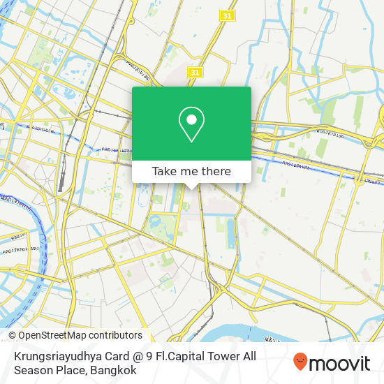 Krungsriayudhya Card @ 9 Fl.Capital Tower All Season Place map