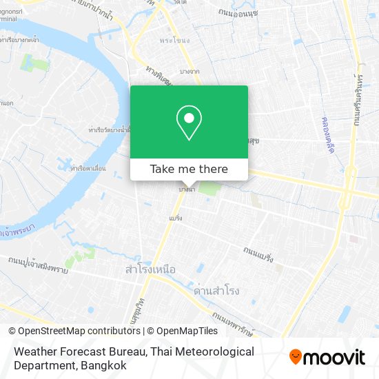 Weather Forecast Bureau, Thai Meteorological Department map