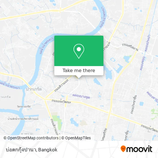 บ่อตกกุ้งปานา map