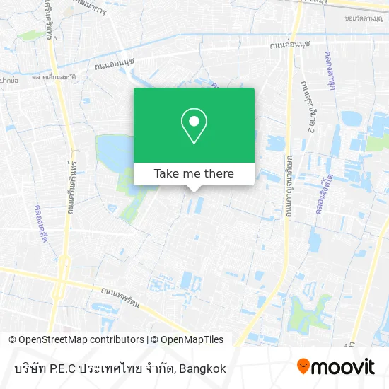 บริษัท P.E.C ประเทศไทย จำกัด map