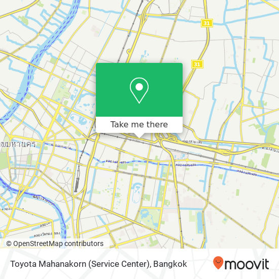 Toyota Mahanakorn (Service Center) map
