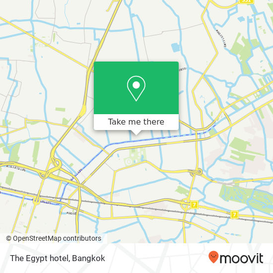 The Egypt hotel map