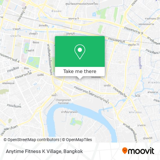 Anytime Fitness K Village map