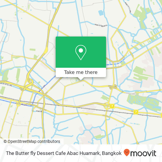 The Butter fly Dessert Cafe Abac Huamark map